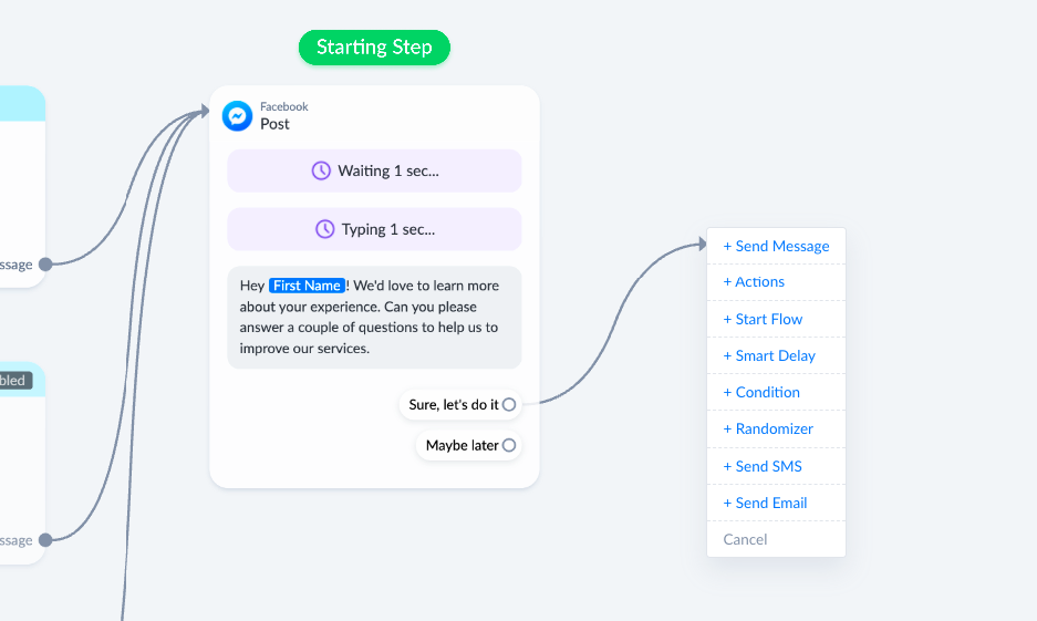 manychat flow builder